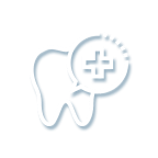 Animation of tooth with emergency cross icon