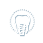 Animation of implant supported dental crown icon