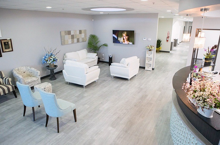 Cozy dental waiting room