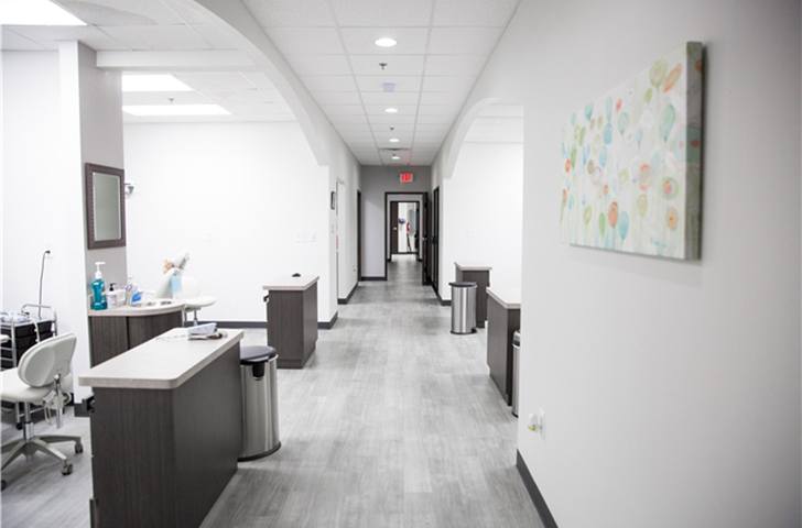 Hallway to treatment rooms